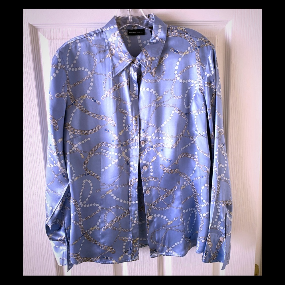 New York & Company Long Sleeve Blouse